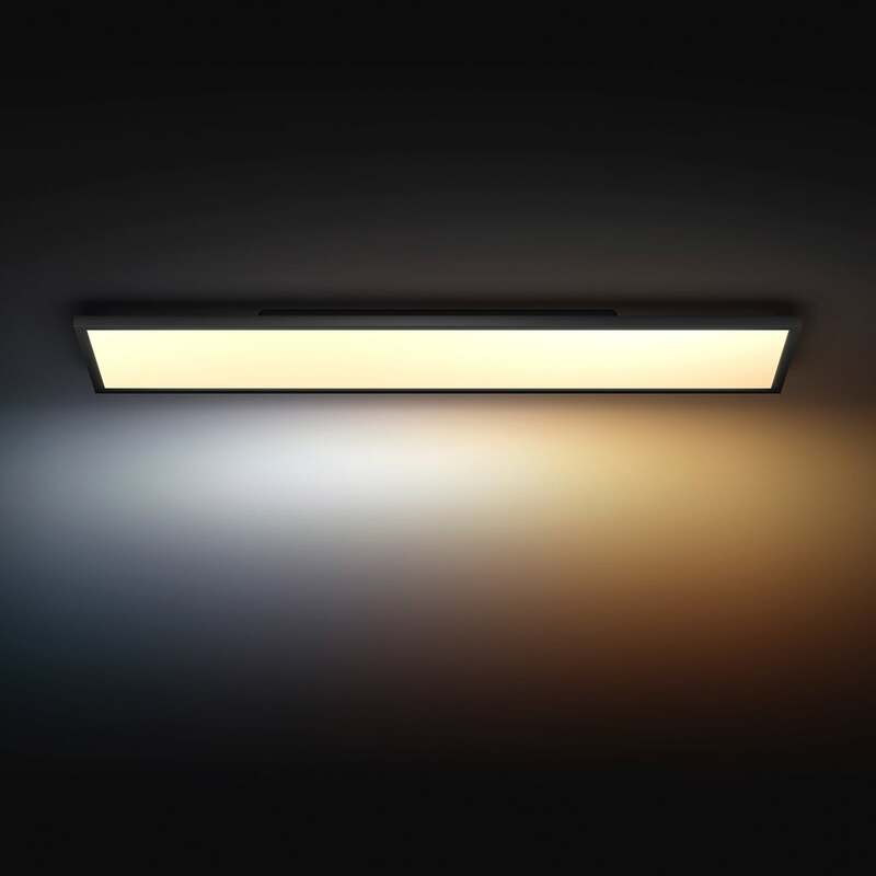 Philips Hue Deckenlampe Aurelle LED Leuchte dimmbar schwarz 120x30cm IP20 3550lm - 8720169329034