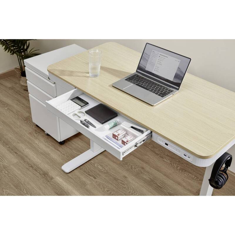 SpeaKa Professional Sitz/Steh-Schreibtisch elektrisch höhenverstellbar Bürotisch - 4064161314150