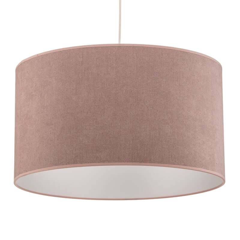 Hängeleuchte Pastell Roller rosa LED Pendelleuchte Lampe dimmbar Textil 25cm - 5903689181341