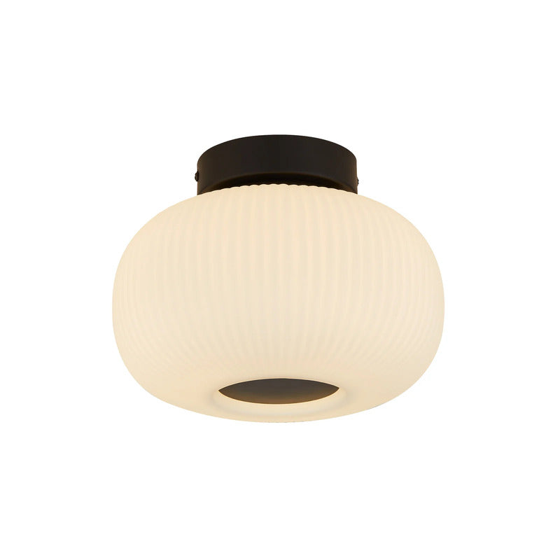 Searchlight Deckenleuchte Lumina LED Lampe dimmbar schwarz weiß Ø24cm 18cm - 5053423163826