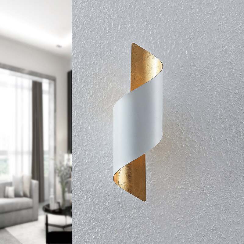 Lindby Wandleuchte Desirio LED Wandlampe dimmbar Akzentbeleuchtung weiß gold - 4251911712827