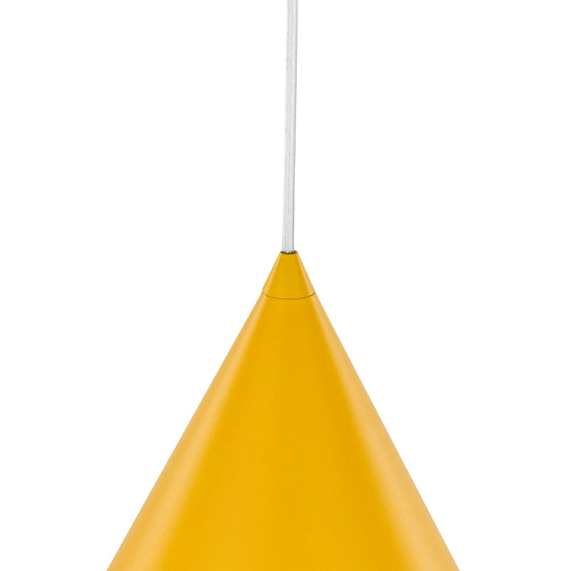 Hängeleuchte Cono Pendelleuchte dimmbar gelb matt Ø32cm Stahl E27 1-flammig - 5901780532819