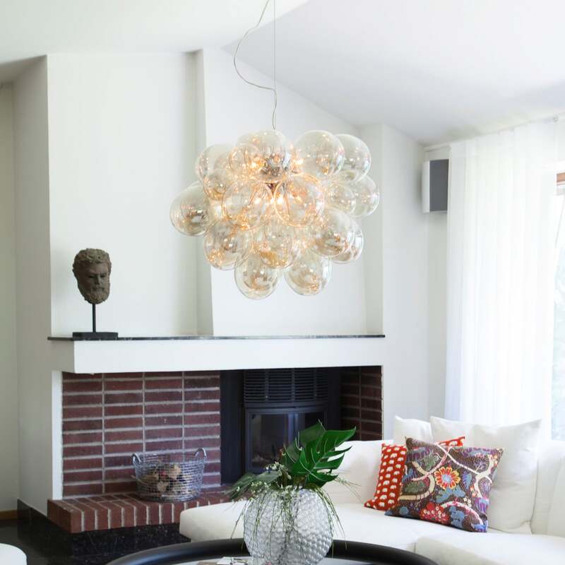 By Rydéns Hängeleuchte Gross Grande LED Pendelleuchte Lampe dimmbar amber Ø62cm - 7391741006509