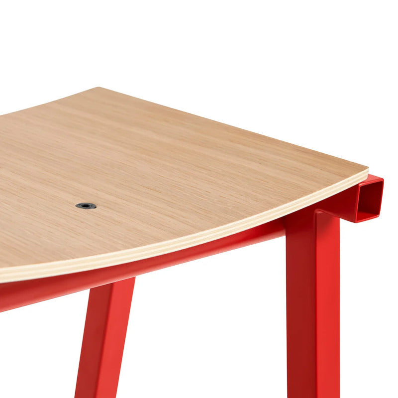 HAY Taburete 8 Barhocker Hocker Eiche signalrot niedrig 65cm SIEHE TEXT/FOTO - 5710441349396