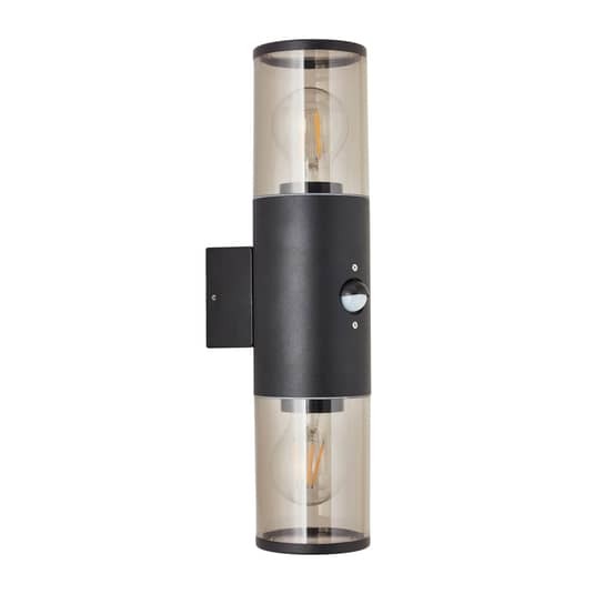 Brilliant Außenwandleuchte Sergioro Wandleuchte Außenlampe zweiflammig Sensor - 4004353405693