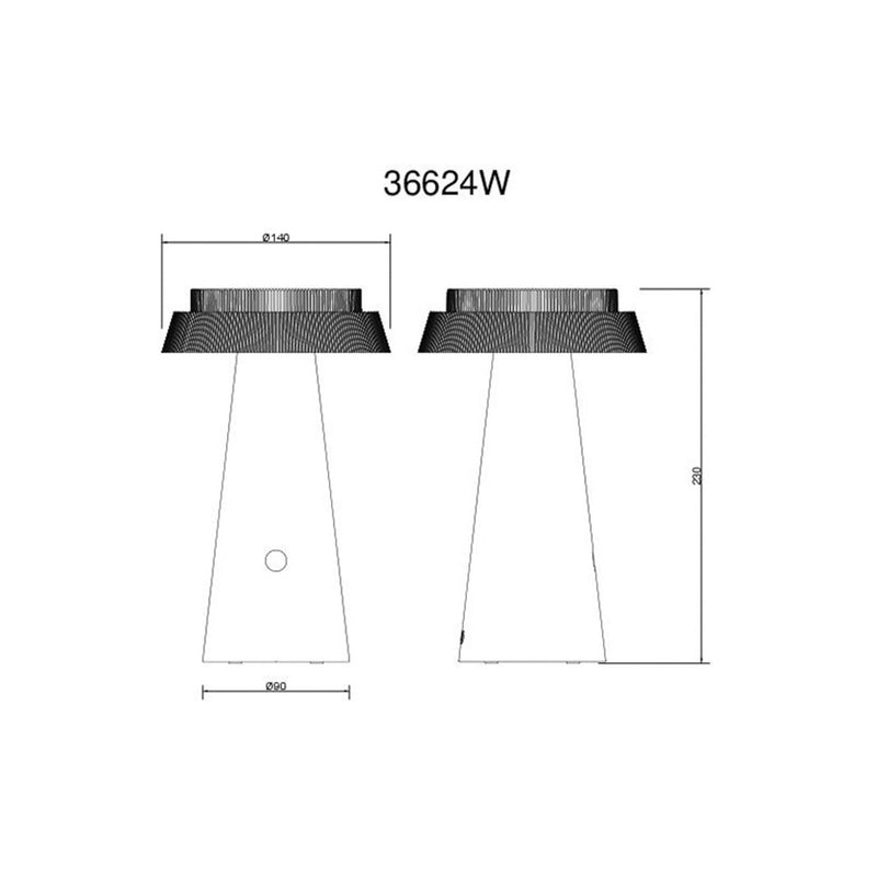 Globo Tischleuchte LED dimmbar Akku CCT IP54 Solar Leuchte weiß 23cm hoch - 9007371516513