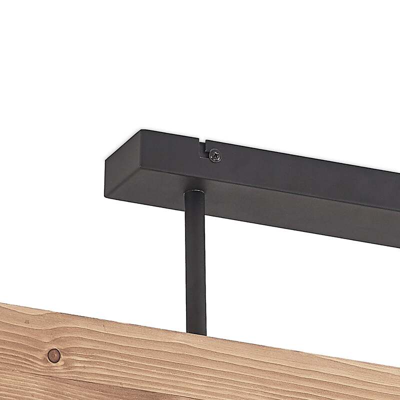 Lindby Malwin Deckenleuchte GU10 100 cm 6-flg Kiefernholz dunkel lasiert - 4251911747232