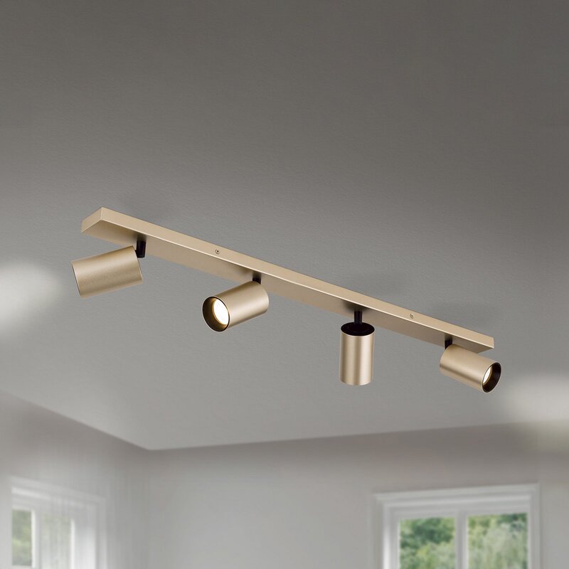 Orion Strahler Sean Deckenlampe Deckenlicht 4-flg. goldfarben Metall schwenkbar - 9003090277681