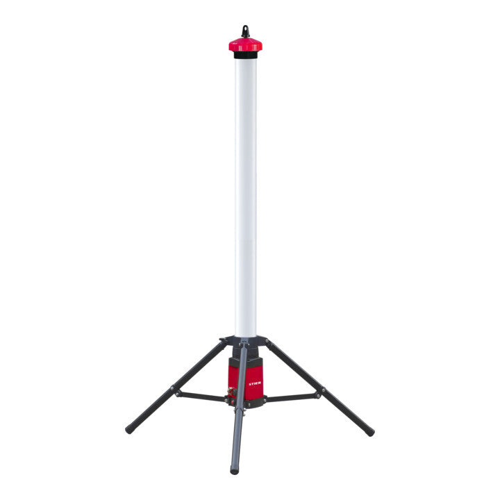 STIER Akku-Baustrahler 360° 3500 Lumen LED Baustrahler mit Stativ 120 cm 36 W - 4251709614906