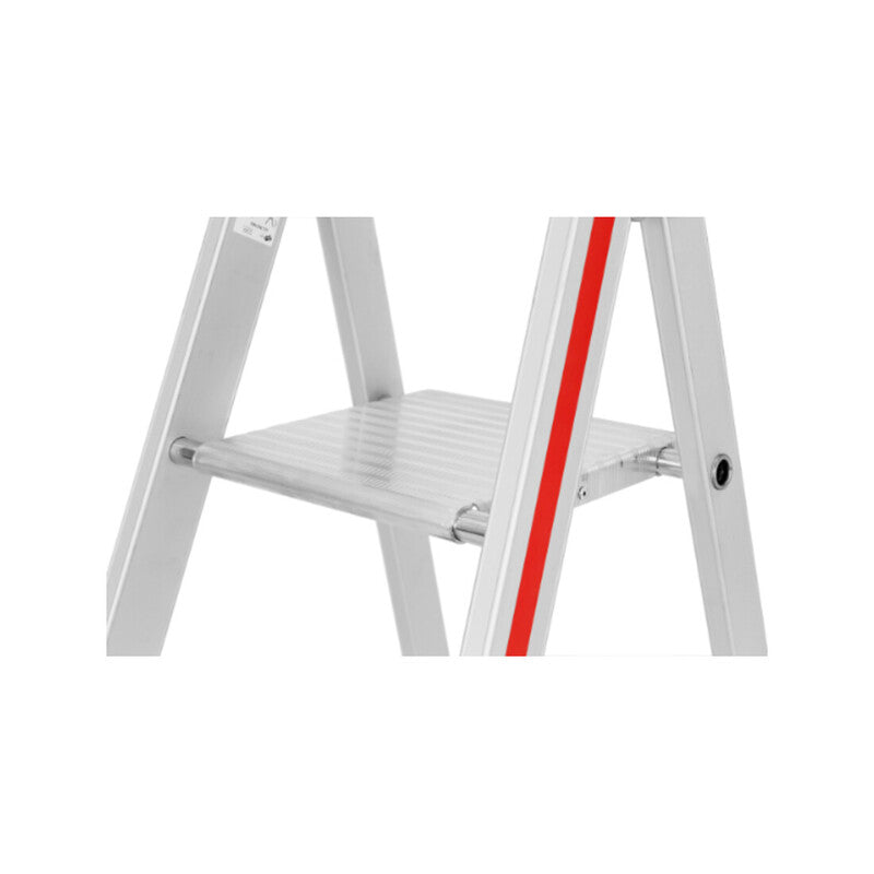 Hymer Stufenleiter Aluminium 3 Stufen Plattform Leiter ergonomisch stabil 1370mm - 4019502339477