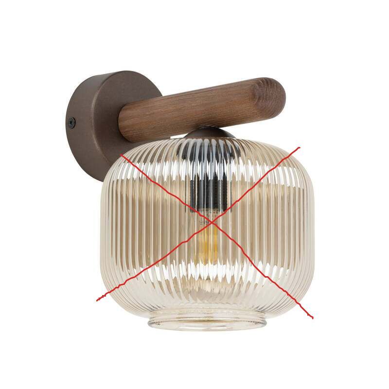 TK-Lighting Wandleuchte Salvia LED Wandlampe dimmbar braun cognac 20cm Höhe - 5906135110674
