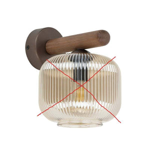 B-Ware TK-Lighting Wandleuchte Salvia LED Wandlampe dimmbar braun cognac 20cm Höhe