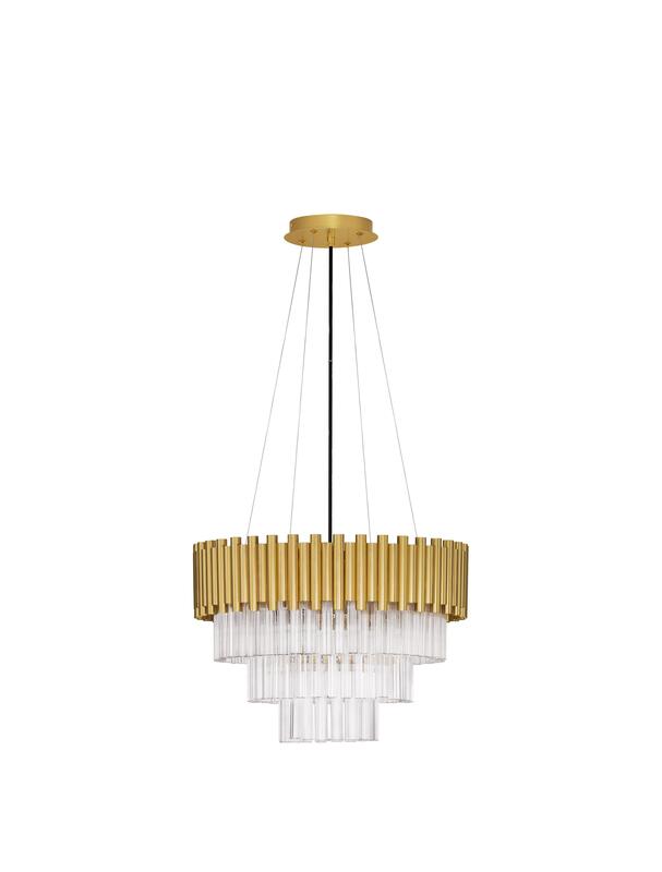 Nova Luce Pendelleuchte Hängeleuchte MAGNOLIA Gold Kronleuchter dimmbar E14 LED - 5212017435026