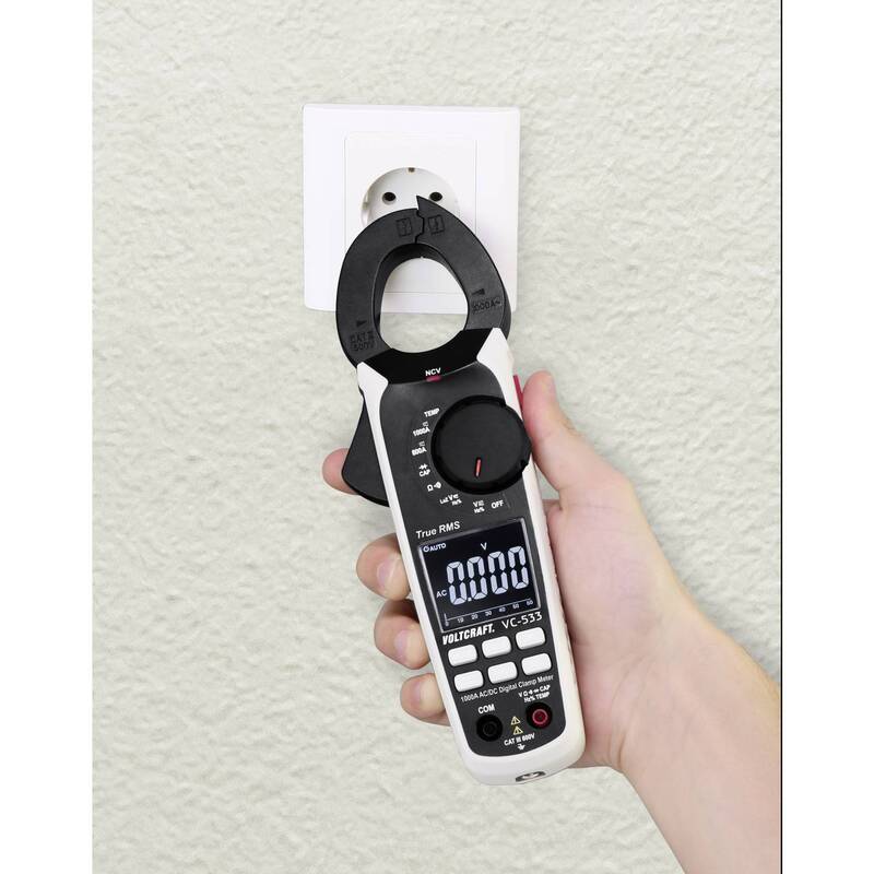 VOLTCRAFT VC-533 Stromzange  digital  CAT III 600 V Spannungsmessgerät Messgerät - 4053199547487