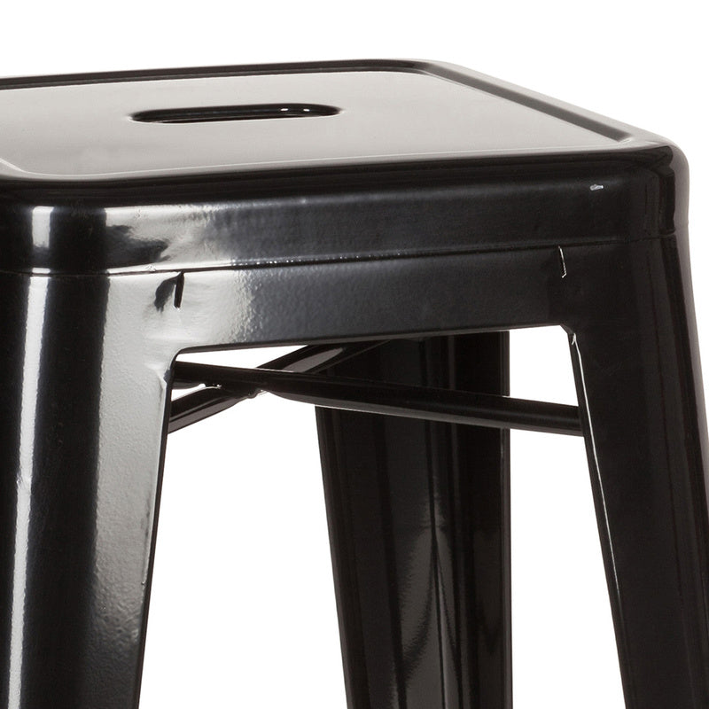 hjh OFFICE Barhocker VANTAGGIO HIGH Barstuhl Hocker Sitzhocker metallic schwarz - 4251084662288