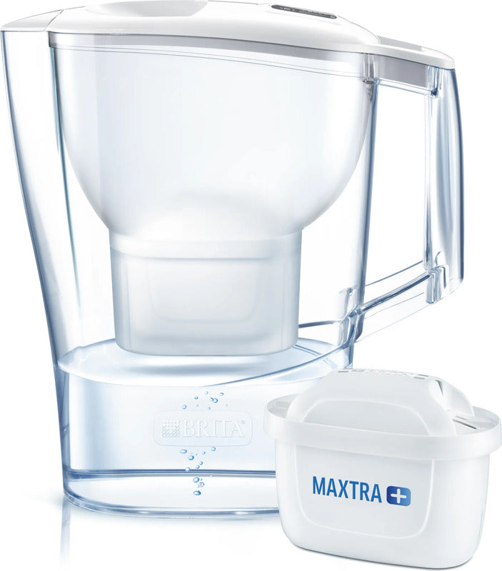 BRITA Wasserfilter-Kanne Filterkanne Aluna Weiß Kartusche Leitungswasser Filter - 4006387076313