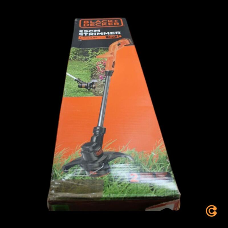 Black & Decker Akku-Rasentrimmer Trimmer 18V 1.5Ah Schnittbreite 25cm Schwarz - 5035048639603