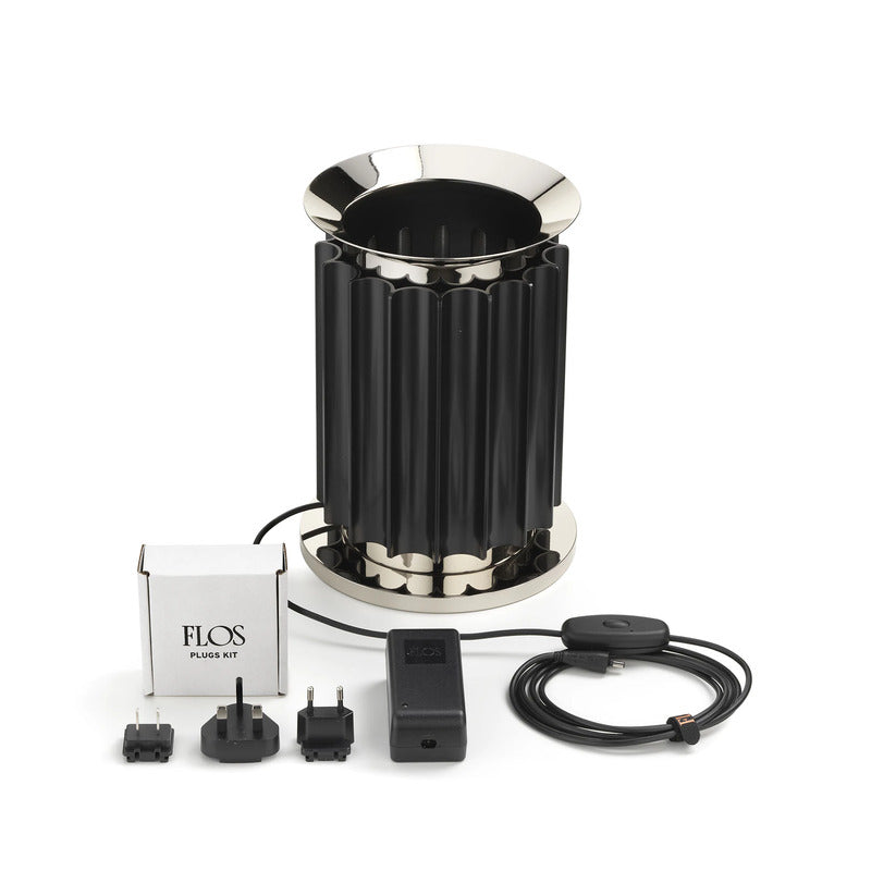 Flos Taccia LED-Tischleuchte Basis Zubehör Ständer Schirm 375mm 5.2kg Schwarz - 8059607022764