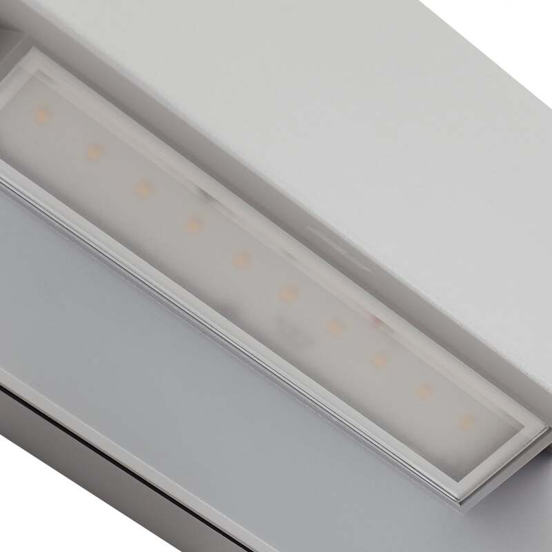 Lucande LED-Außenwandleuchte Meja grau 27cm IP54 Aluminium 13W 1600lm - 4251911798449