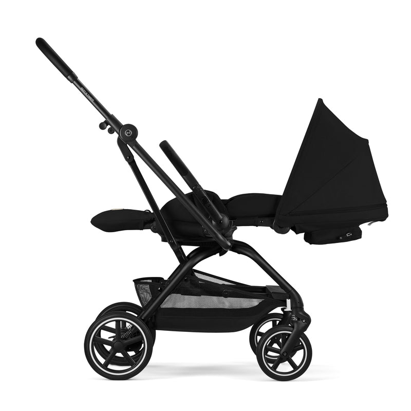 Cybex Buggy Eezy S Twist +2 All-Terrain schwarz Magic Black 360° drehbar kompakt - 4063846565870