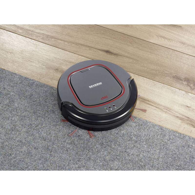 Severin Saugroboter Chill Grau Rot Schwarz extra leise Staubsauger Sauger - 4008146016400
