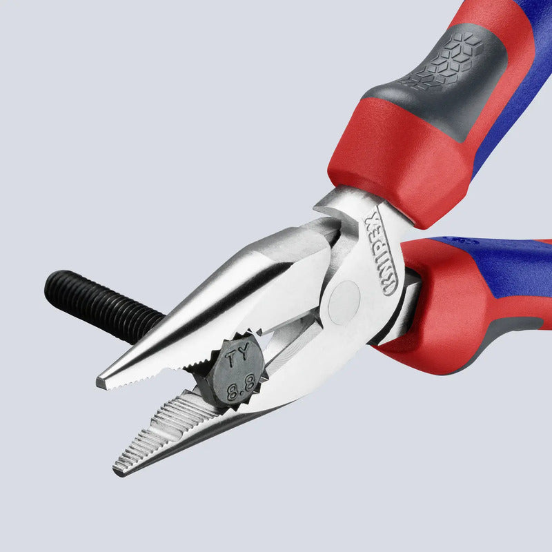 KNIPEX Kombizange 145mm verchromt für Werkstatt Schneidwerte bis 3mm - 4003773078975