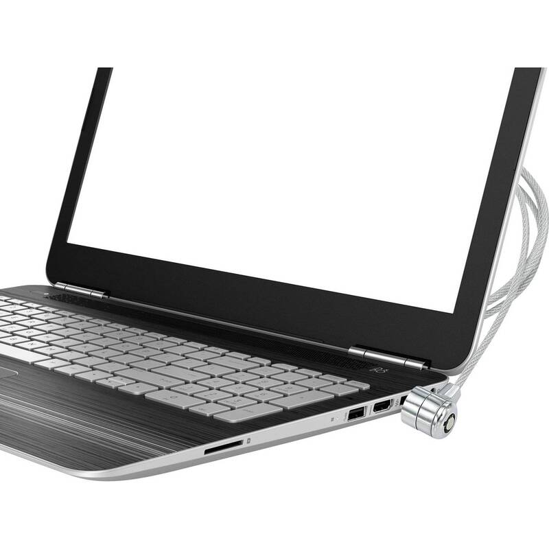Renkforce Laptopschloss Schlüsselschloss 2 Schlüssel Kabelschloss 1500mm 5 STÜCK - 4064161189253