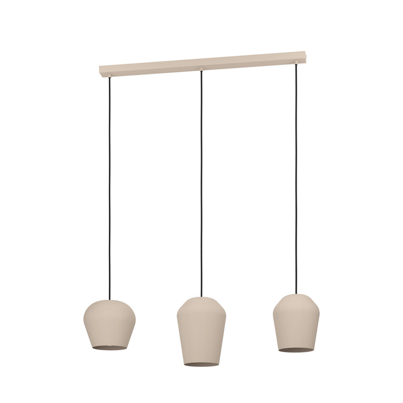 EGLO Hängeleuchte Cambaito Deckenlampe Pendelleuchte Lampe E27 3-flg sandfarben - 9008606238927