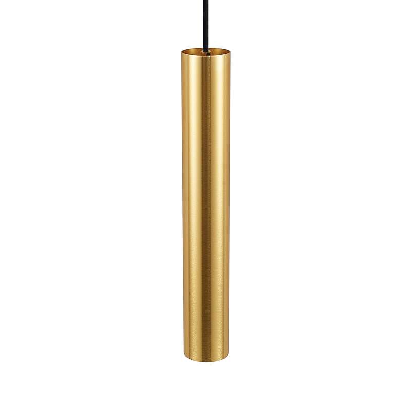 Lindby Pendelleuchte Hängelampe Linaro Deckenlampe schwarz/gold 40 cm - 4251911701616
