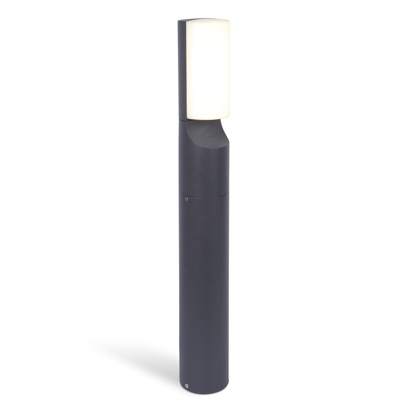 LUTEC Wegeleuchte Gartenlampe LED Wegelicht Bati Zylinder anthrazit halbrund Dif - 6939412079301