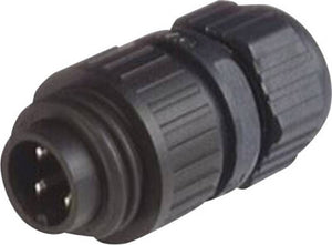 B-Ware Hirschmann 934 124-100 Rundstecker Rundsteckverbinder gerade CA + PE 9 STÜCK