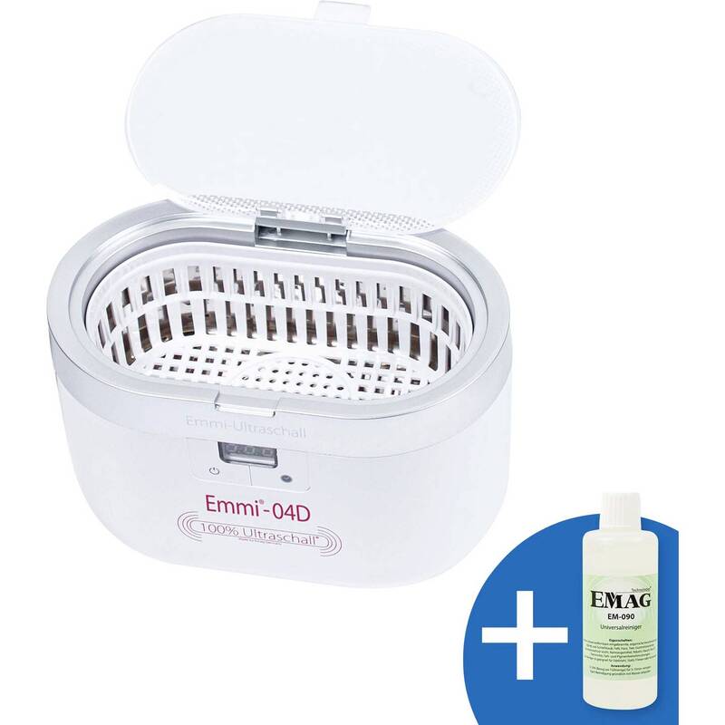 Emag Ultraschallreiniger 40W 0,6l Edelstahl Wanne Reinigung Schmuck Brillen - 4040513601123