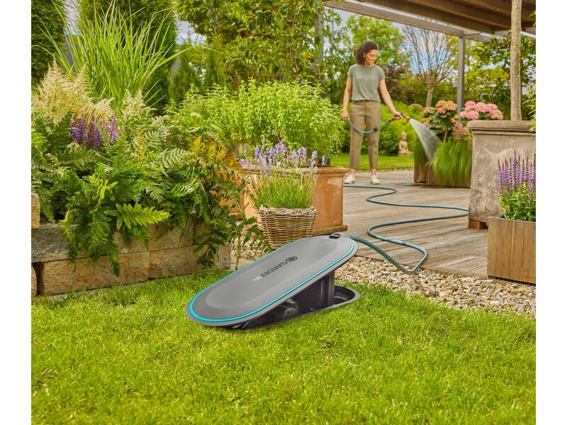 Gardena Schlauchbox RollUp M Garten Schlauchaufbewahrung Komplettset diskret - 4066407027640