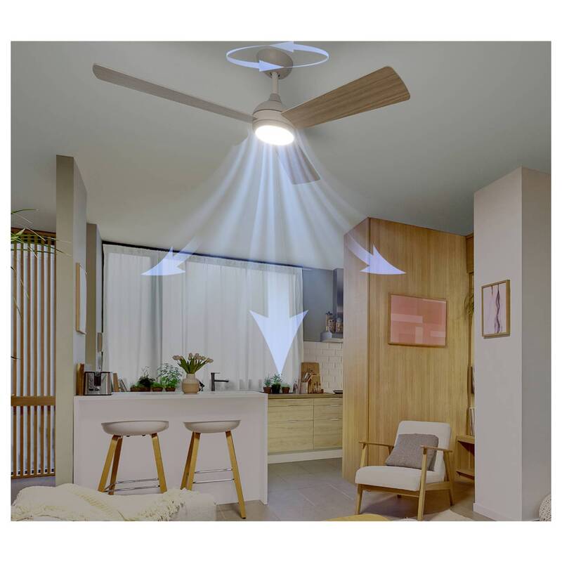 Philips Deckenventilator Civx mit Fernbedienung 32W 170m³/min LED braun weiß - 8721103103192