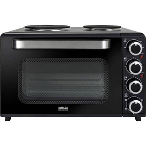 B-Ware Silva Minibackofen 3200W Heißluftofen mit 2 Temperaturreglern und