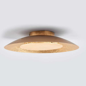 B-Ware Lindby Deckenleuchte Keti LED Lampe gold rund Metall Ø35cm warmweiß 3000K