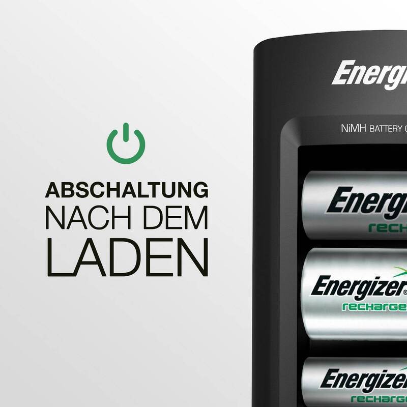 Energizer Rundzellen-Ladegerät NiMH für Micro AAA Mignon AA Baby C Mono D 9V - 7638900423716