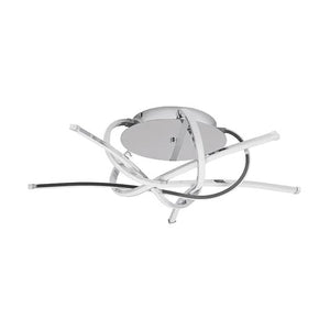 B-Ware Lindby Niram LED-Deckenlampe Deckenlampe Deckenlicht Wohnzimmerlampe in Chrom461