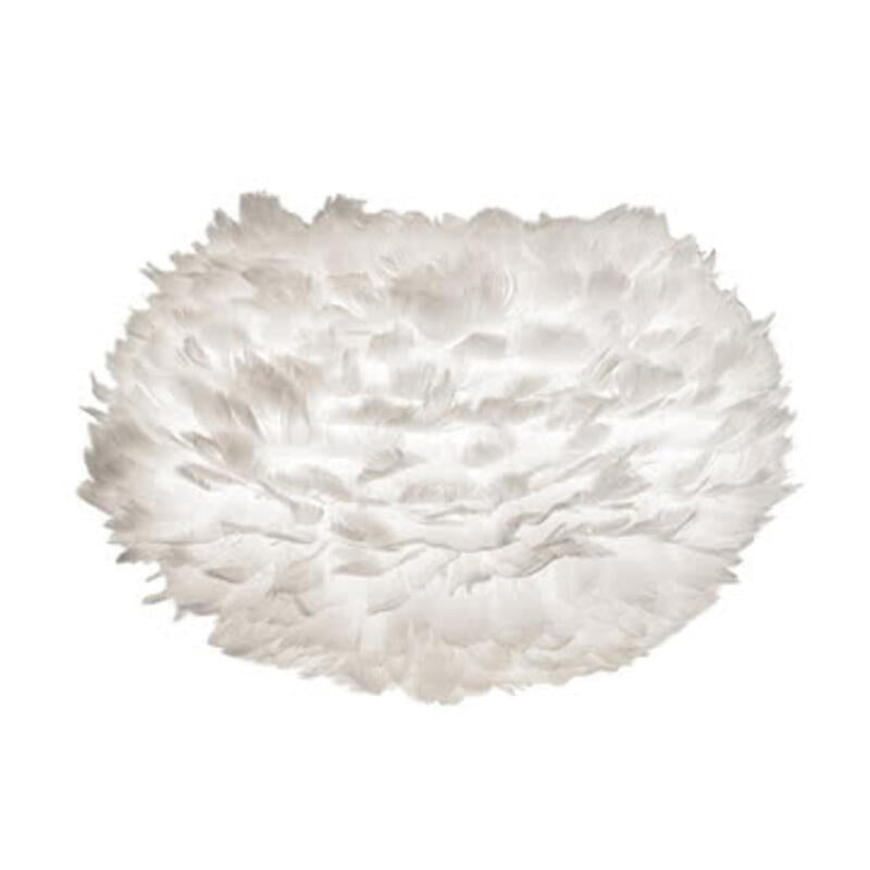 Schirm Eos medium aus Federn in Crème von Umage, 30 cm hoch, 45 cm Durchmesser - 5710302020105
