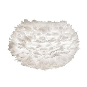 B-Ware Schirm Eos medium aus Federn in Crème von Umage, 30 cm hoch, 45 cm Durchmesser