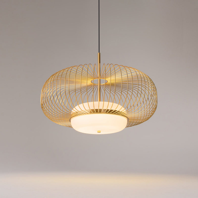 Maytoni Hängeleuchte Levitation LED Pendelleuchte Lampe messingfarben Ø50cm - 4099776183570