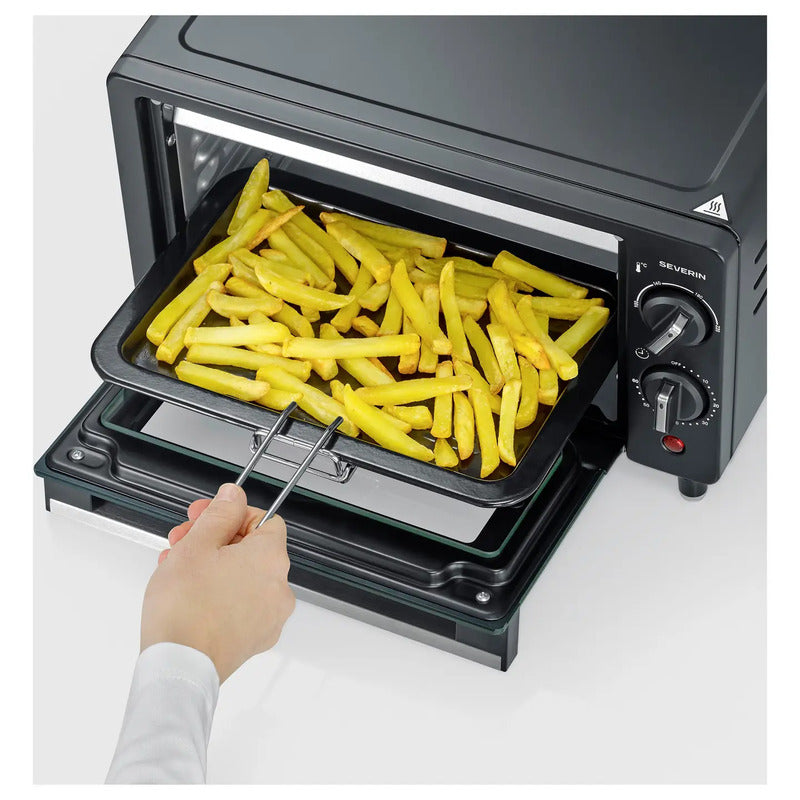 Severin Minibackofen 9 l Elektroofen mit Timerfunktion und Grill 800 W 220 °C - 4069486001839