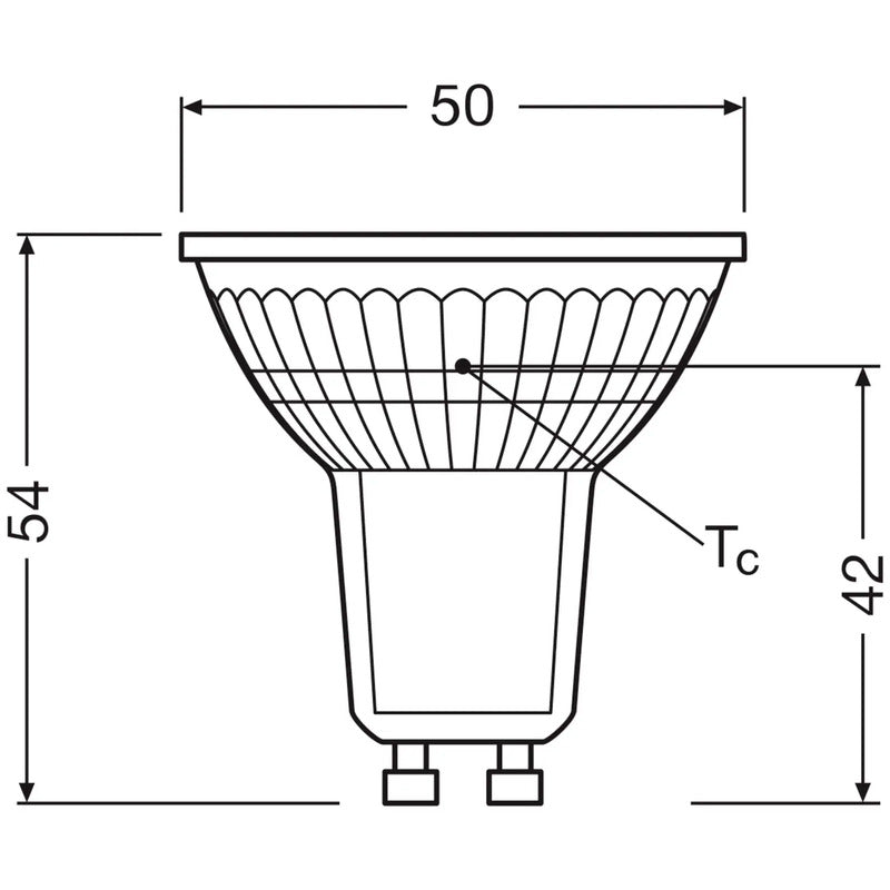 OSRAM HOMELIGHTING LED Reflektorlampe GU10 2.5W warmweiß 450 Lumen 3er Set 50mm - 4099854277900