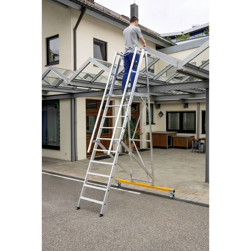 Plattformleiter Podestleiter Günzburger Steigtechnik Aluminium SIEHE TEXT/FOTOS - 4031405523074