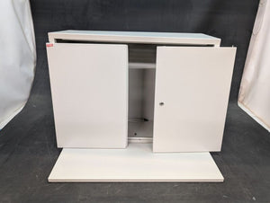 Stier Wandschrank Aufbewahrung grau platzsparend abschließbare Tür 60x80x30cm