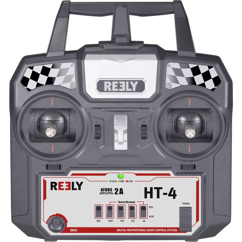 Reely Hand-Fernsteuerung 2,4 GHz HT-4 4 Kanäle inkl. Empfänger Modellbau - 4016138960013