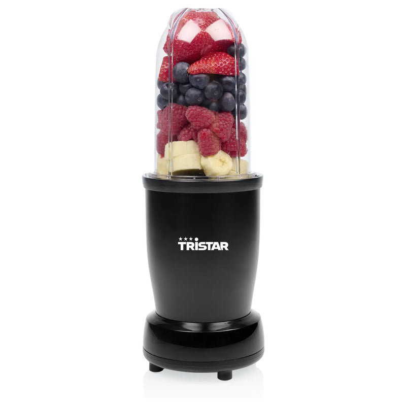 Tristar Smoothie Maker Mixer BL-4486 350W BPA-frei Schwarz 0,5l drei Becher - 8711387998836