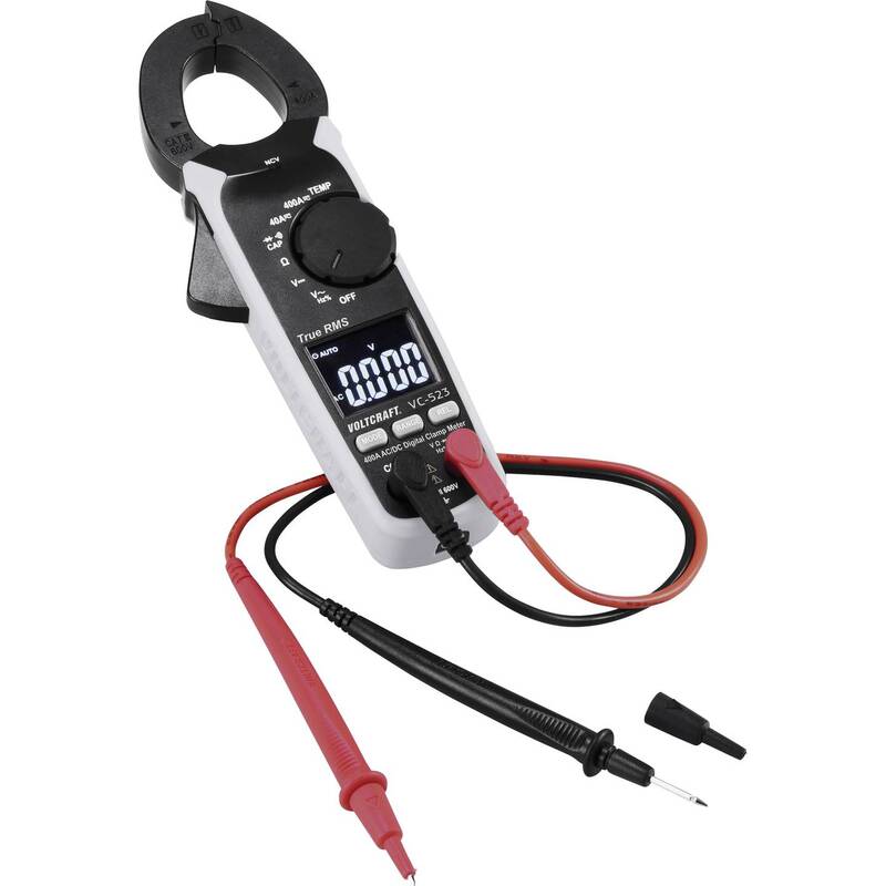 Voltcraft Stromzange VC-523 digitale Messzange 400A CAT III 600V True RMS - 4053199547463