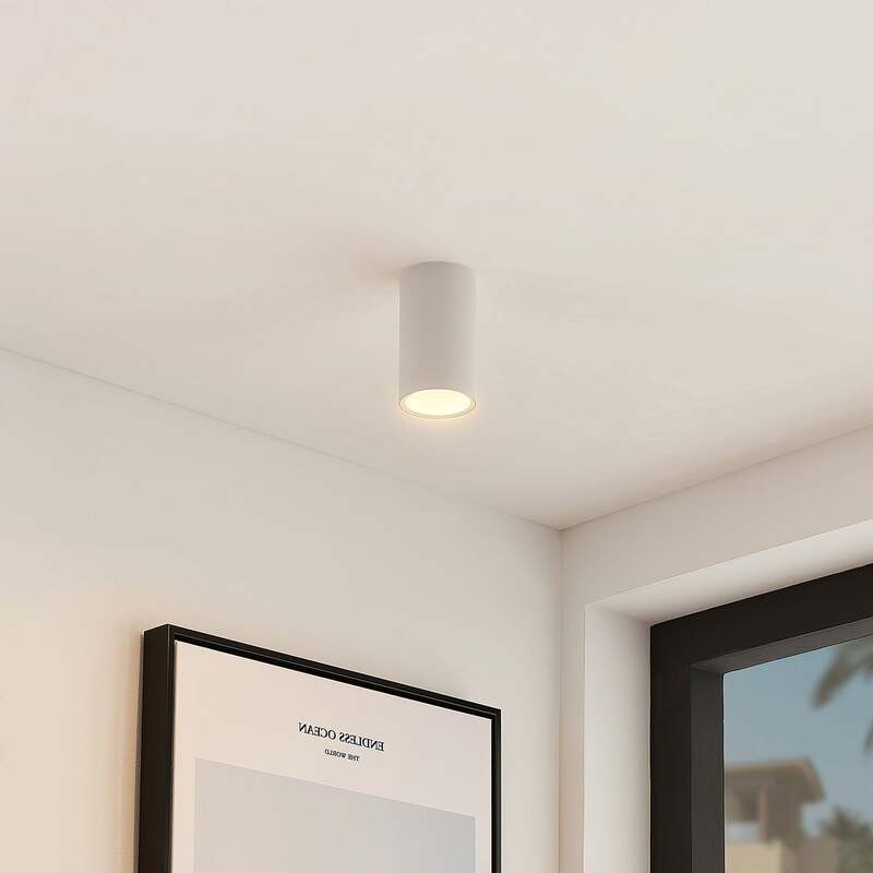 Arcchio Downlight Einbauspot Olivir weiß Metall GU10 IP44 6cm rund 2 STÜCK - 4251096578836