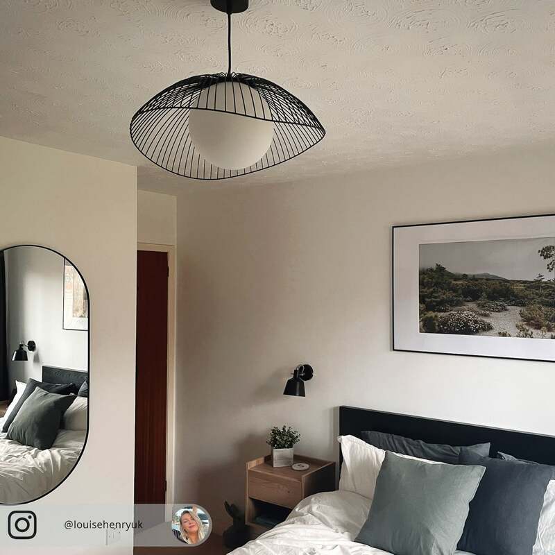 Lindby Hängeleuchte Fabronia LED Pendelleuchte Lampe dimmbar schwarz/weiß - 4251096570106